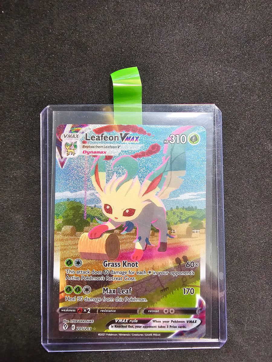 2021 POKEMON SWSH FA/LEAFEON VMAX EVOLVING SKIES-SECRET 205/203 Single –  Jeffthrowcards