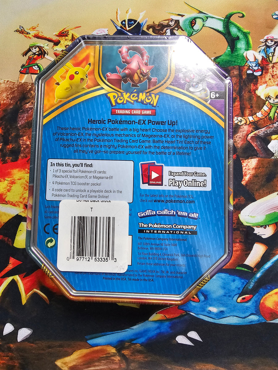 pokemon trading card game battle heart tin Amazon.com: Cards TCG: 2016 Fall Magearna W/Special Foil : Toys & Games Choose the explosive energy of Volcanion Pokemon TCG | Battle Heart
