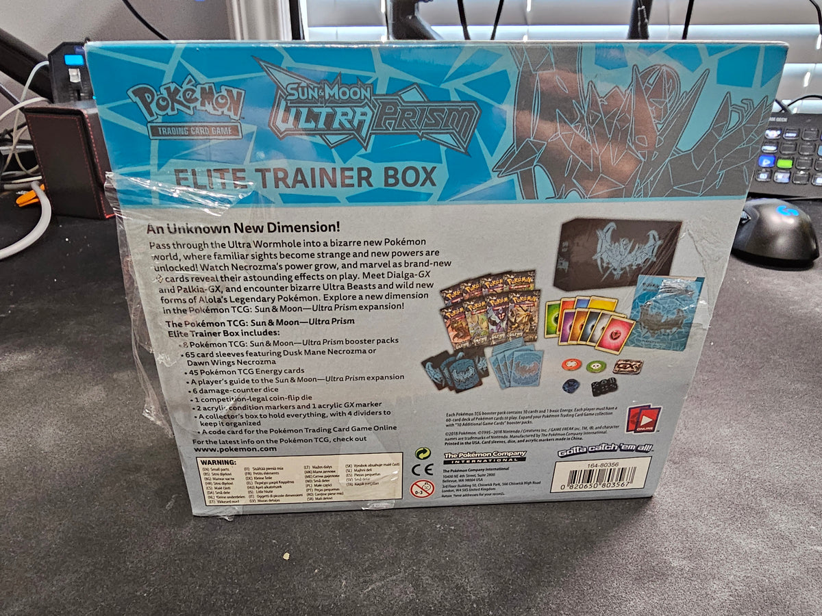Pokemon TCG: Sun & Moon-Ultra Prism Elite Trainer Box (Dawn Wings Necr –  Jeffthrowcards