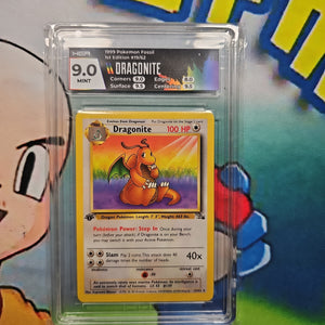 1999 POKEMON FOSSIL 1ST EDITION #19/62 DRAGONITE HGA 9 CERT P0NYKNBDLL – Jeffthrowcards