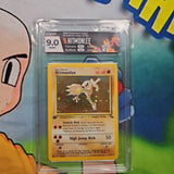 1999 POKEMON FOSSIL 1ST EDITION HOLO #7/62 HITMONLEE HGA 9 CERT F3MRJ6VPH7