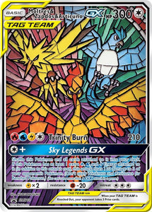 FULL ART Moltres Zapdos Articuno GX SM210 Hidden Fate Pokemon Promo NEW SEALED - Single