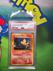 1999 P.M. JAPANESE GYM 2 BLAINE'S MOLTRES HOLO PSA 8 CERT 82970604