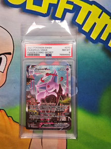 2021 POKEMON SWSH FA/ESPEON VMAX FUSION STRIKE-SECRET PSA 8 CERT 78984892