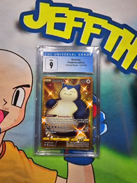 SNORLAX POKEMON (2021) CHILLING REIGN - 224/198 - CGC 9 CERT 406682904 Jeffthrowcards SNORLAX POKEMON (2021) CHILLING REIGN - 224/198 - CGC 9 CERT 406682904 Jeffthrowcards
