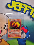 POKEMON 1997 JAPANESE JUNGLE #136 - FLAREON HOLO RARE RAW CARD