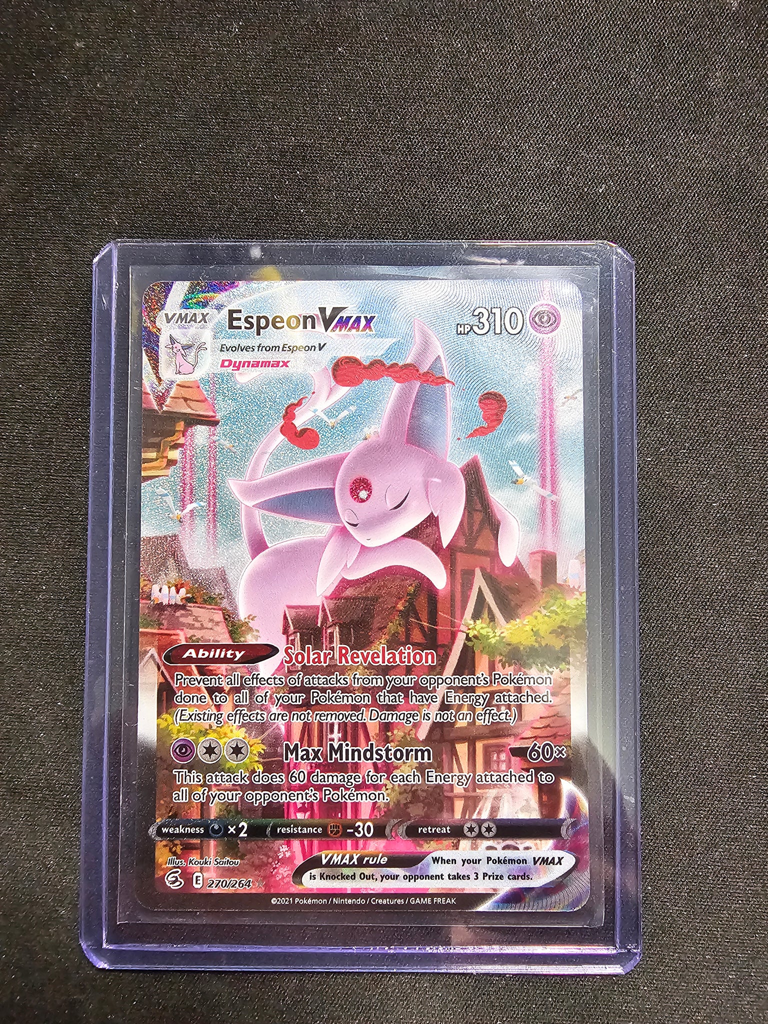 pokemon fusion cards 2021 POKEMON SWSH FA/ESPEON VMAX FUSION STRIKE-SECRET 270/264 Single C – Jeffthrowcards