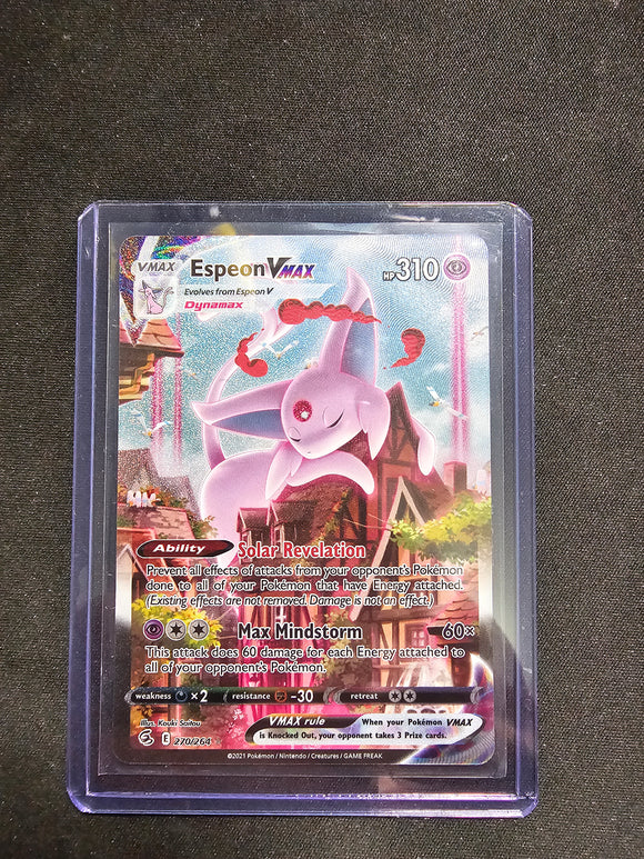 2021 POKEMON SWSH FA/ESPEON VMAX FUSION STRIKE-SECRET 270/264 Single Card