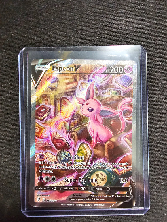 2021 POKEMON SWSH FA/ESPEON V EVOLVING SKIES 180/203 Single Card