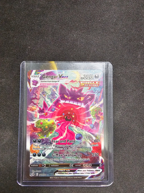 2021 POKEMON SWSH FA/GENGAR VMAX FUSION STRIKE-SECRET 271/264 Single C – Jeffthrowcards