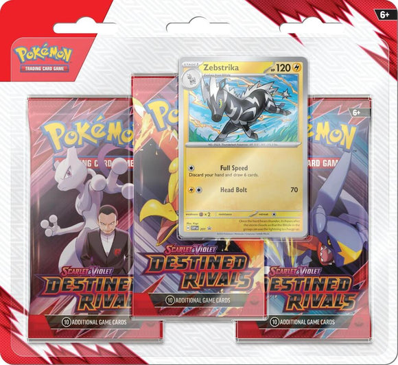 Destined Rivals 3 Pack Blister [Zebstrika] - SV10: Destined Rivals (DRI)