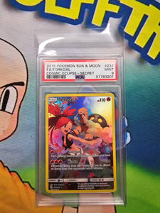 2019 POKEMON SUN & MOON FA/TORKOAL COSMIC ECLIPSE - SECRET PSA 9 CERT 57783201