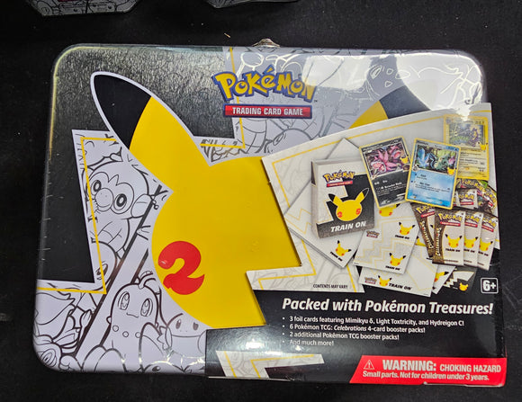 Pokemon TCG Celebration 25th Anniversary Collector’s Chest/ Lunch Box Tin Sealed