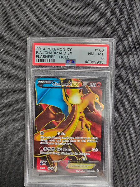 pokemon cards flashfire 2014 Xy 100 Full Art Charizard Ex Psa 8 (condition i – Jeffthrowcards Graded Card:PSA party The XY Flashfire expansion Pokémon Trading Card Game