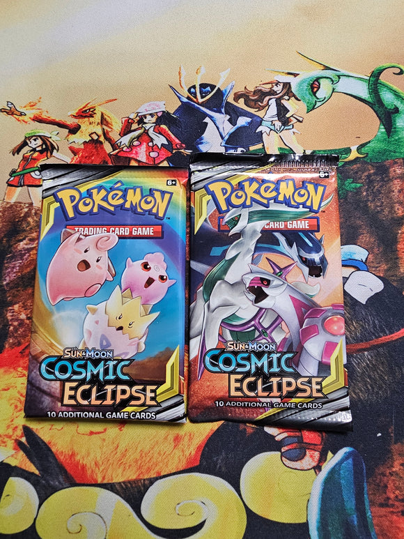 Cosmic Eclipse Sleeved Booster pack (art as shown) (2 Packs)