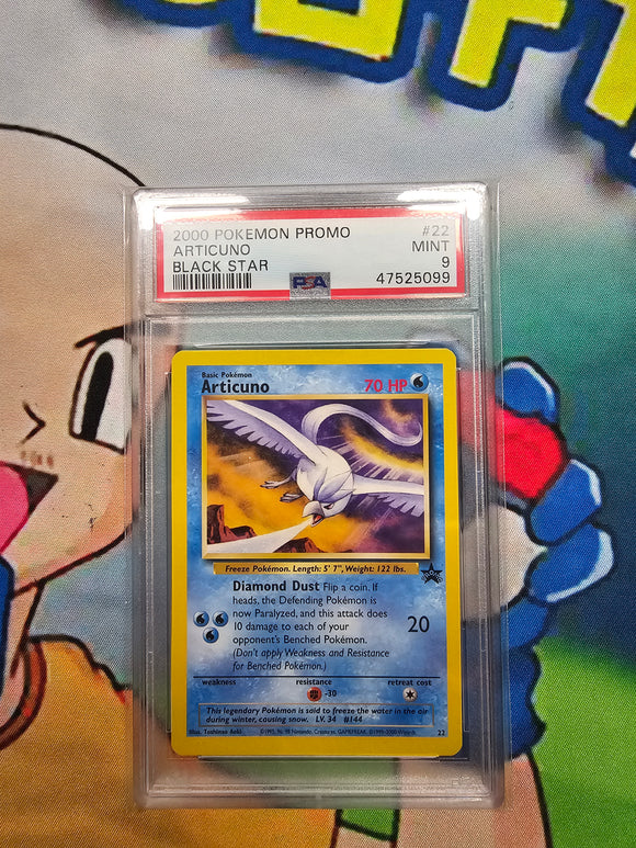 2000 POKEMON PROMO ARTICUNO BLACK STAR - PSA 9 CERT 47525099