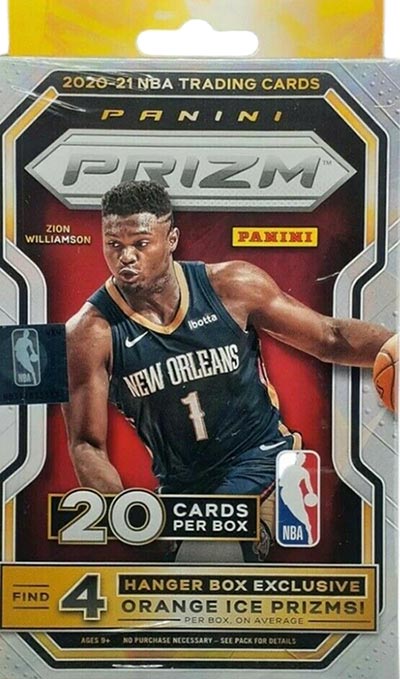 2020-21 Panini Prizm NBA Basketball Hanger Box (20 Cards)