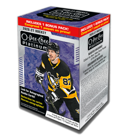 2020-21 Upper Deck NHL O-Pee-Chee Platinum Hockey Trading Card Blaster Box