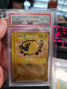 2001 POKEMON JAPANESE MAREEP EXPEDITION  - 1ST EDITION PSA 8 GRADED CARD