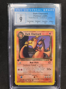 Dark Charizard Non-Holo 1st Ed Team Rocket CGC 9 - Graded Card