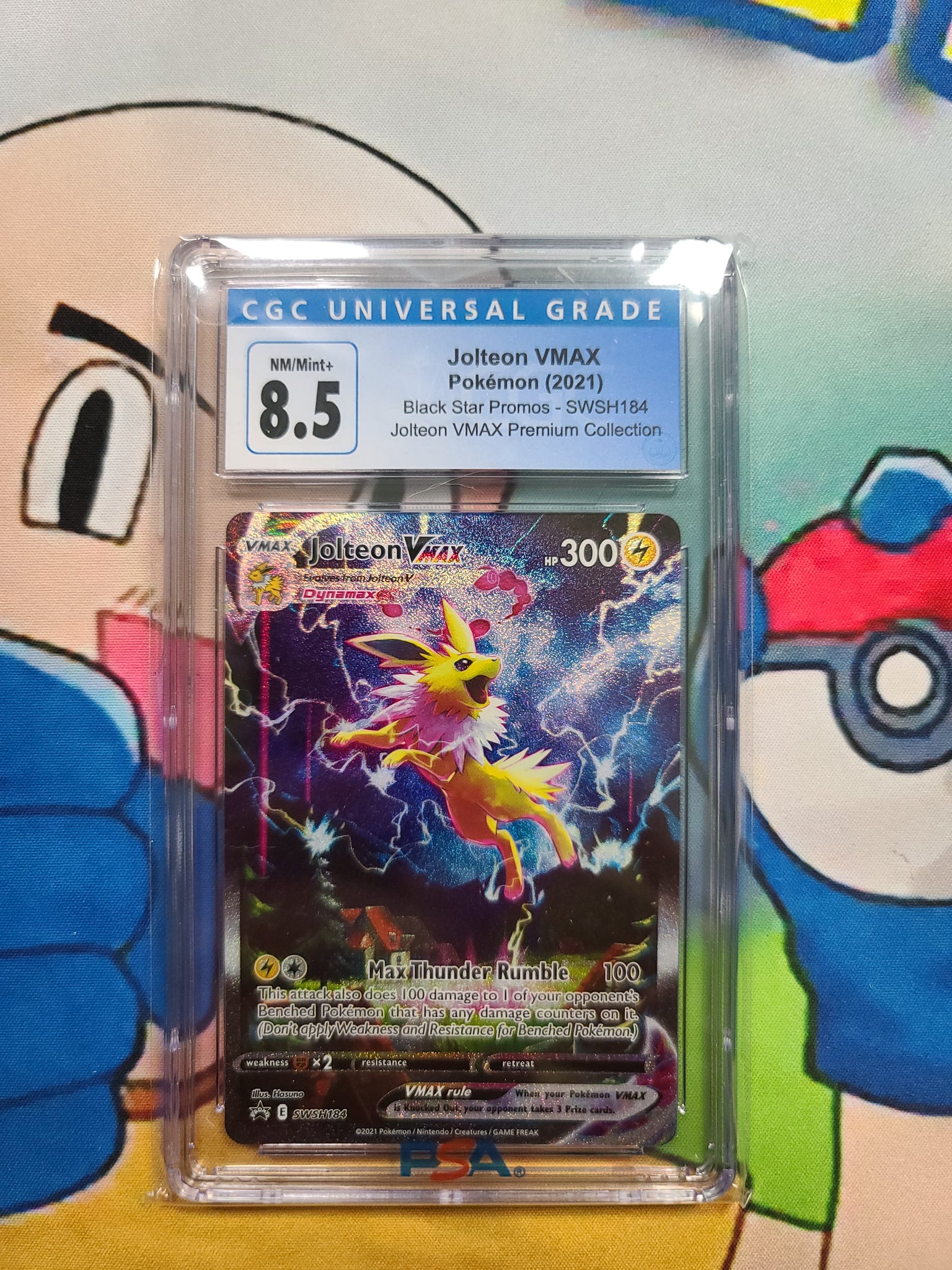Jolteon VMAX Pokemon (2021) Black Star Promos - SWSH184 Jolteon VMAX P Jeffthrowcards Jolteon VMAX Pokemon (2021) Black Star Promos - SWSH184 Jolteon VMAX P Jeffthrowcards