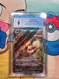 Flareon V Pokemon (2021) Black Star Promos - SWSH179 Flareon VMAX Premium Collection - CGC 9 Graded Card