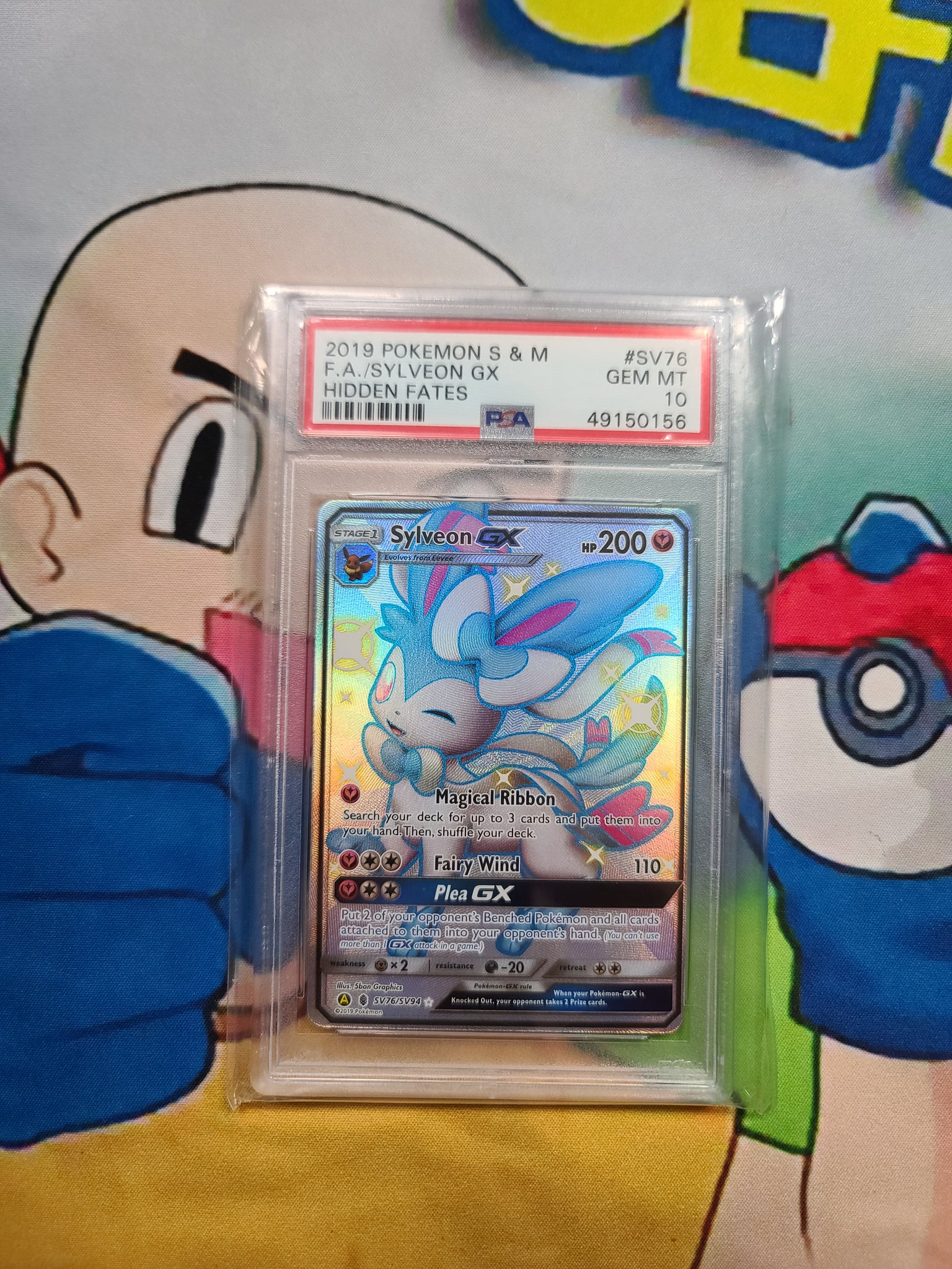2019 POKEMON S & M F.A./SYLVEON GX HIDDEN FATES - PSA 10 Graded Card Jeffthrowcards 2019 POKEMON S & M F.A./SYLVEON GX HIDDEN FATES - PSA 10 Graded Card Jeffthrowcards