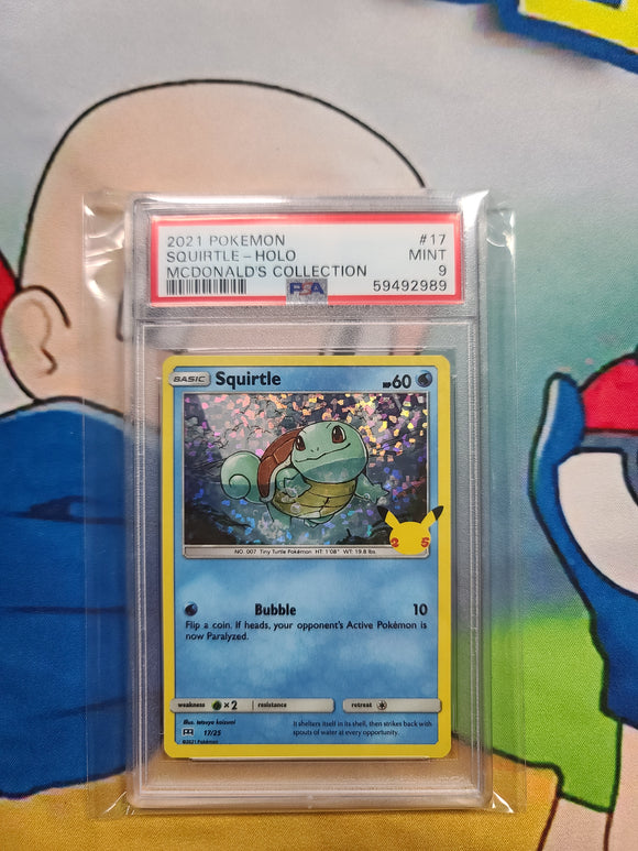 2021 POKEMON SQUIRTLE - HOLO MCDONALD'S COLLECTION - PSA 9 Graded Card Jeffthrowcards 2021 POKEMON SQUIRTLE - HOLO MCDONALD'S COLLECTION - PSA 9 Graded Card Jeffthrowcards