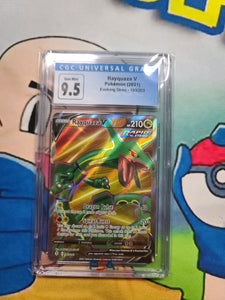 RAYQUAZA V POKEMON (2021) EVOLVING SKIES - 193/203 - CGC 9.5 Graded Card