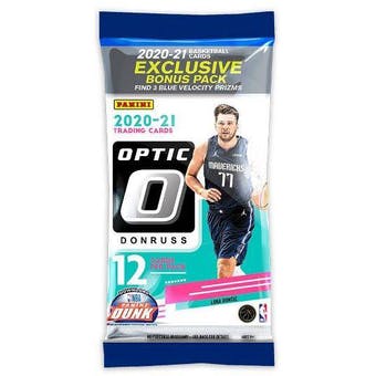 2020/2021 Panini Donruss Optic NBA Basketball Cello Multi Pack (Blue Velocity Prizms)