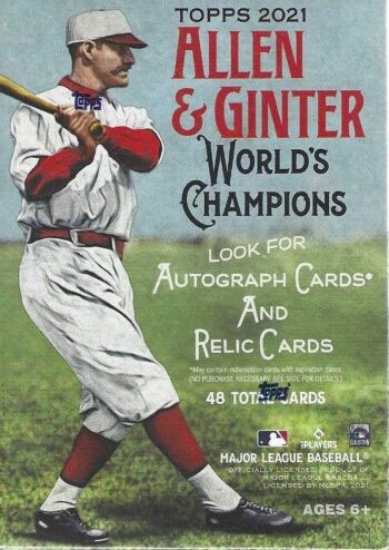 2021 MLB Topps Allen & Ginter World’s Champions Baseball Trading Card Blaster Box