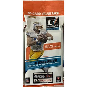 2021 Panini Donruss Football NFL Fat Pack Cello - Blowout Sale