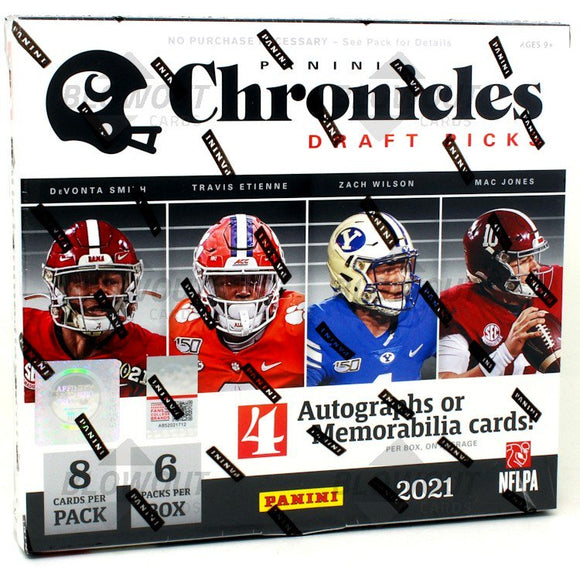 2021 Panini Chronicles Draft Picks Football Hobby Box