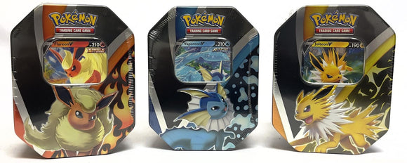 Pokemon Eevee Evolutions Tin - Set of 3 (No tins, 12 Packs)