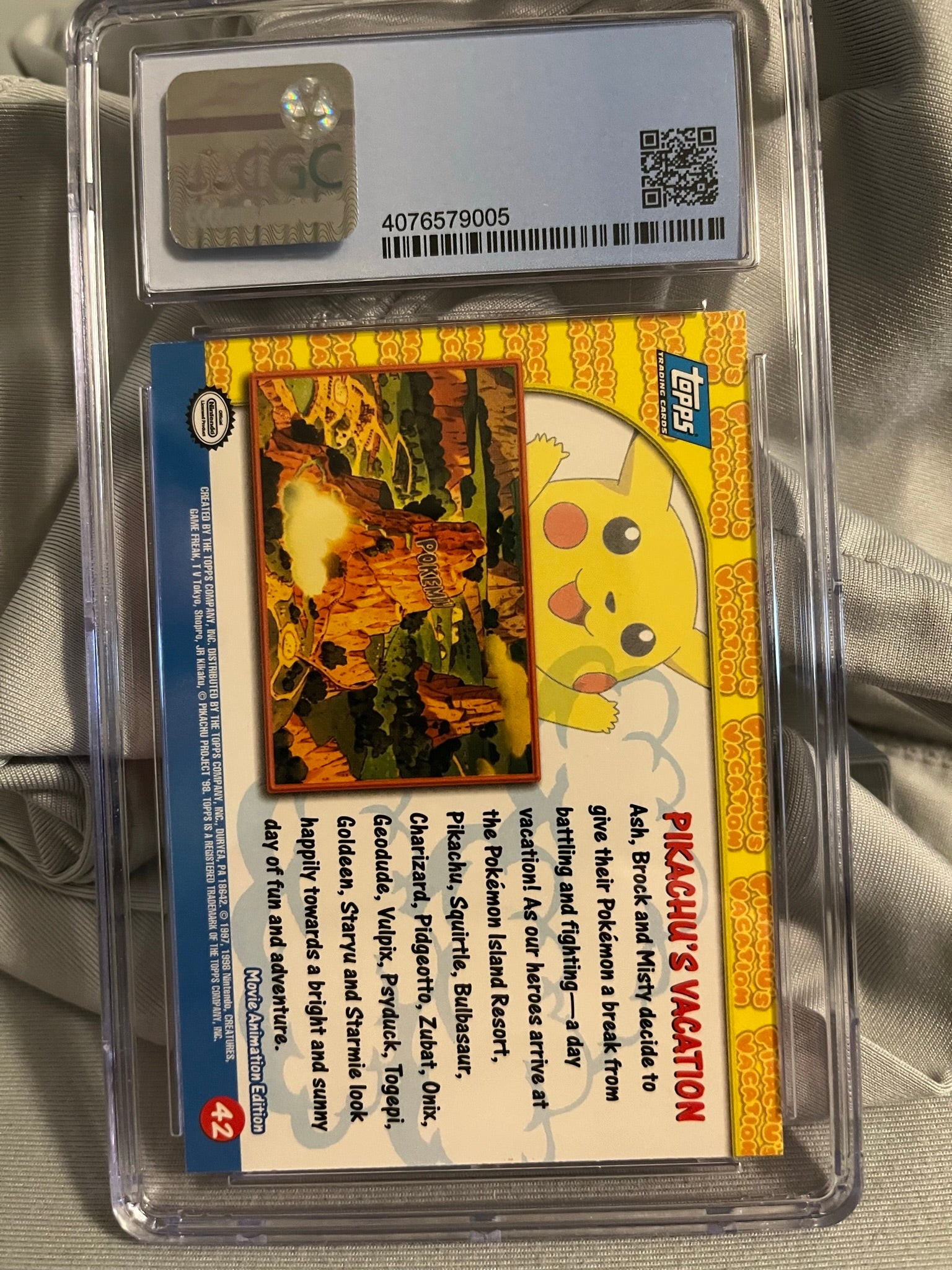Pikachu's Vacation Pokemon Topps (1999) Pokemon The First Movie - 42 F Jeffthrowcards Pikachu's Vacation Pokemon Topps (1999) Pokemon The First Movie - 42 F Jeffthrowcards