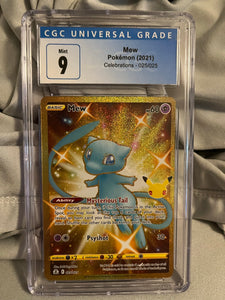 Mew (Gold) Celebrations CGC 9 - Graded Card