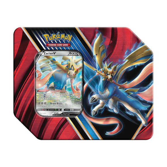 Pokemon Legends of Galar Tin (Zacian V) (5 Packs, Tin not included)