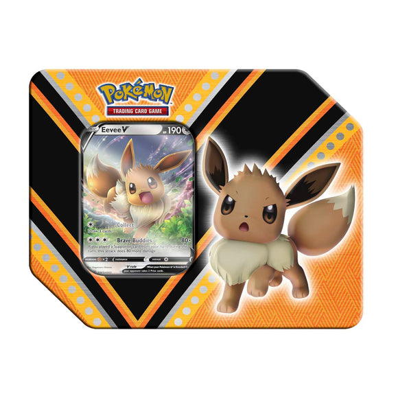 Pokemon TCG: V Powers Tin (Eevee V) (Tin not included)