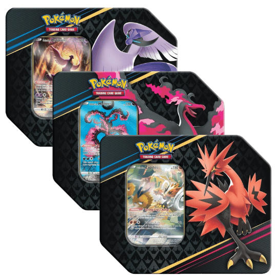 Pokemon TCG: Sword & Shield Crown Zenith Tins | Set of 3 (no tin/opened on stream)