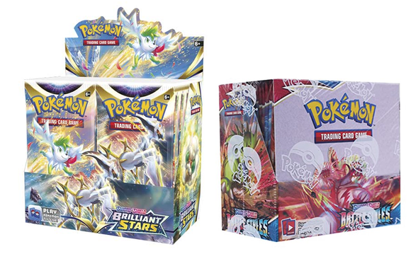 Brilliant Stars and Battle Styles Booster Box Combo (1 Brilliant Stars Booster Box & 1 Battle Styles Booster Box)