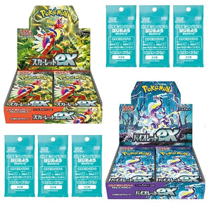 [JAPANESE] Pokemon Card Game TCG Scarlet & Violet Booster Box SV1V and SV1S - Violet ex and Scarlet ex + 6 Promo Packs