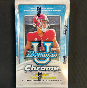 2022 Bowman Chrome University Football Hobby Box