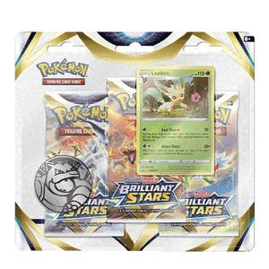 Pokemon Brilliant Stars 3 Pack Blister Leafeon