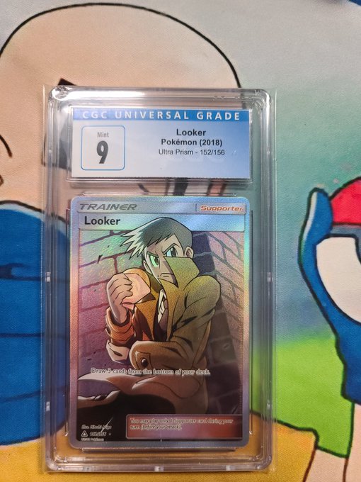 Looker Pokemon (2018) Ultra Prism - 152/156 - CGC 9 Graded Card Jeffthrowcards Looker Pokemon (2018) Ultra Prism - 152/156 - CGC 9 Graded Card Jeffthrowcards