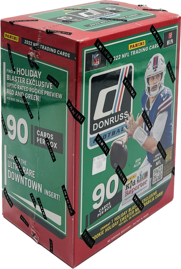 2022 Panini Donruss Football 6-Pack Holiday Blaster Box