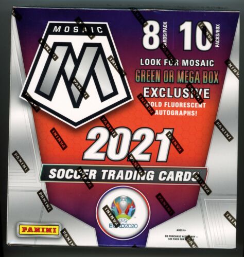 2020-21 Panini UEFA EURO 2020 Mosaic SEALED Mega Box