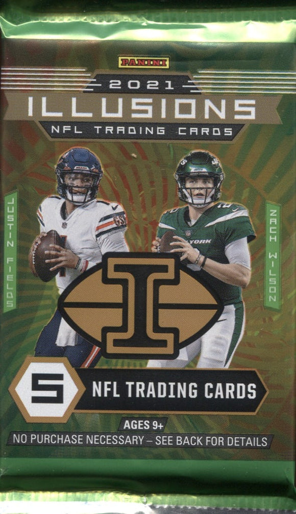 2021 Panini Illusions Football NFL Hobby Box Pack (1 Pack from hobby box)