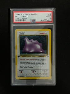 1999 POKEMON FOSSIL DITTO - HOLO 1ST EDITION - PSA 9 GRADED CARD Jeffthrowcards 1999 POKEMON FOSSIL DITTO - HOLO 1ST EDITION - PSA 9 GRADED CARD Jeffthrowcards